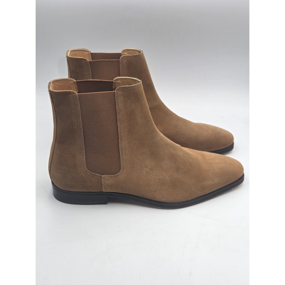 Express Chelsea Boots Mens 10 Brown Suede Leather Slip On Ankle Boots EUC